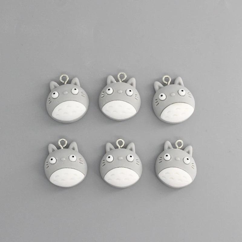 10pcs/pack Cute Anime Cat Resin Flatback Charms Cartoon Animal Cats Earring Bracelet Keychain Pendants DIY Jewlery Make D247