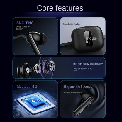 3C Founder Airpods Pro Max Wireless Bluetooth Earphones with Stereo Dual Channel TWS Digital Display 2024 Hot Sale Dropshipping