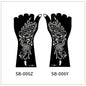 1 Pair Flower Tattoo Stencil for Hand Henna Tattoo Templates Mandala Lace  Design Wedding Painting Henna Kit Tool