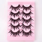 NEW 5Pairs Natural 3D Dramatic Fairy Clusters Manga Lashes Fake Eyelashes Wet Look Cosplay Lashes