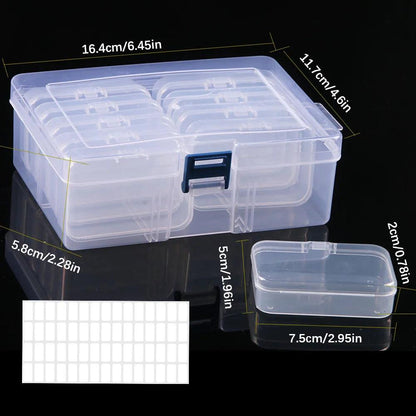 DIY Diamond Painting Embroidery Storage Box, Nail Art Jewelry Rhinestone Mosaic Storage Container, Multifunctional Storage Box