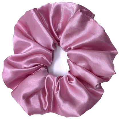 Fashion Oversized Silk Scrunchies for Women Korean Chiffon Elastic Hair Ties Ponytail Holder Headwear Chouchou Cheveux Femme