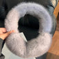 Winter Luxury Women Warm 100% Real Natural Mink Fur Earmuff Outdoor Fashion Mink Fur Earmuffs Girl Winter Ear Protection