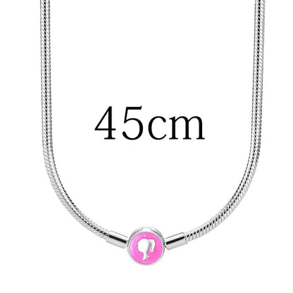 Hot sale % 100 925 sterling silver Barbie series pendant suitable for original 925 sterling silver women's bracelet DIY jewelry