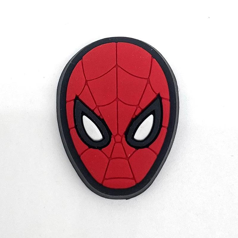 Miniso Spider-Man Shoe Charms Set For Clog Sandals Cute Sports Style Pvc Drip Molding Hole Shoes Accessories Party Gifts