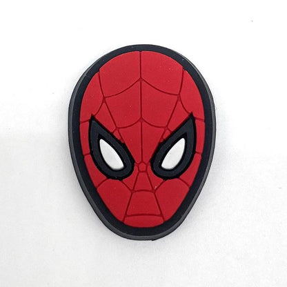 Miniso Spider-Man Shoe Charms Set For Clog Sandals Cute Sports Style Pvc Drip Molding Hole Shoes Accessories Party Gifts