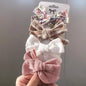 4/5Pcs Cute Baby Hairpin for Girls Print Ribbon Barrette Kids Little Hair Clip Pinches for Hair Girl Cotton Bow Hair Accessories