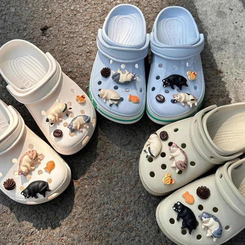 Whole Set Hot Sale DIY Hole Shoes Charms for Cute Cartoon Handmade Charms Designer Quality Garden Shoe Decoration Girl Gift