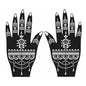 1 Pair Professional Henna Stencil Temporary Hand Tattoo Body Art Sticker Indian Glitter Airbrush Tattoo Templates for Wedding