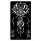 Heallor 1 Pcs Tattoo Stencils Henna India Hollow Airbrush Stencil Waterproof Arm Body Temporary Tattoo Stencil Sticker for Drawi