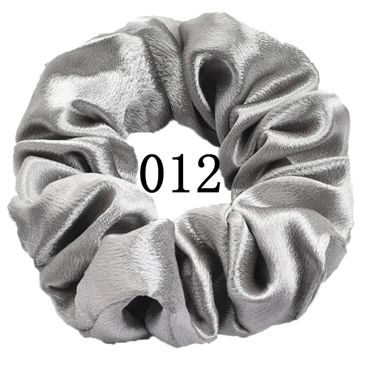 5/1pc Accessoires Women Girls Silky Satin Hair Scrunchies Solid Stretch Elastic Simple Elegant Rubber Band Ponytail Tie low cost