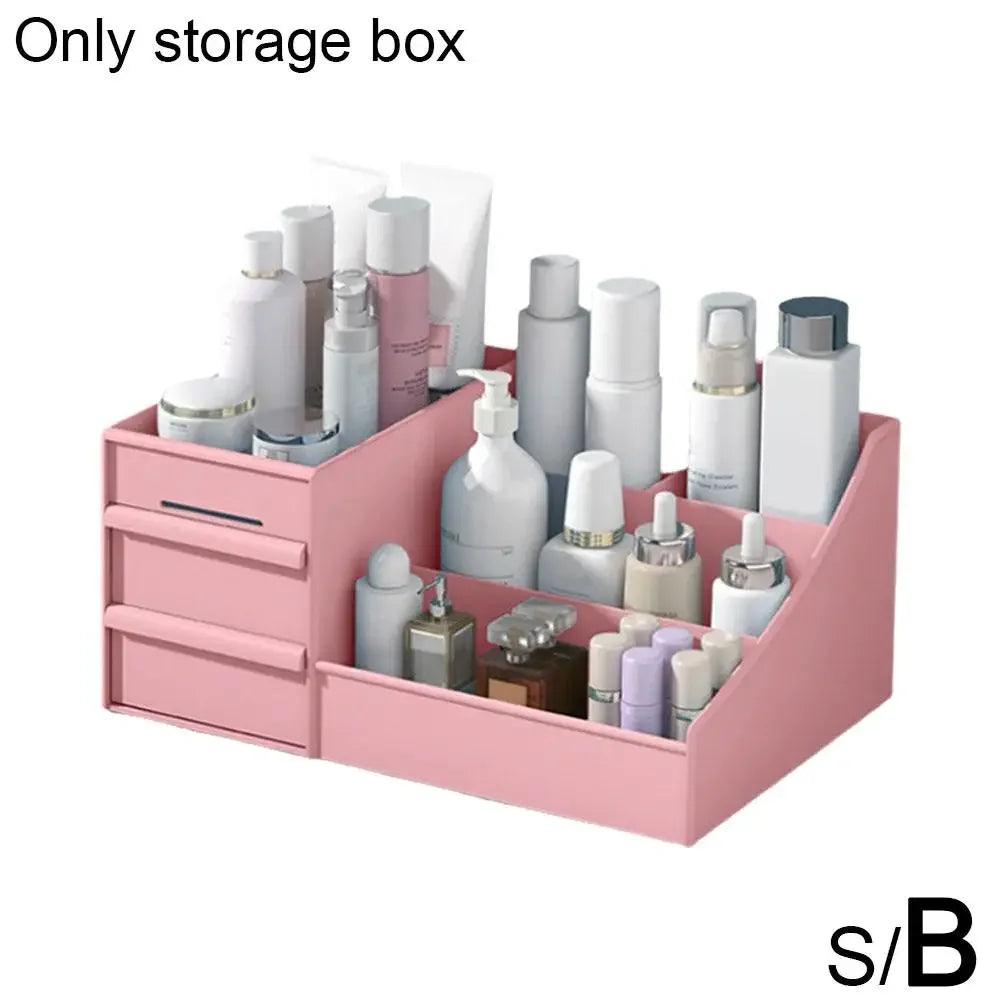 Large Capacity Cosmetic Storage Box Makeup Drawer Organizer Desktop Sundries Box Nail Container Jewelry Makeup Polish Stora R0T3