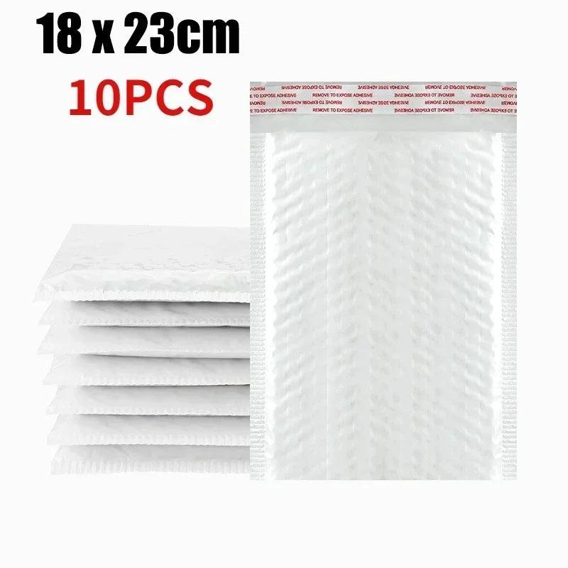 50/30/10Pcs White Bubble Envelope Bags 11/15/23cm Packing Bags for Magazine Lined Mailer Shipping Self Seal Waterproof Bags