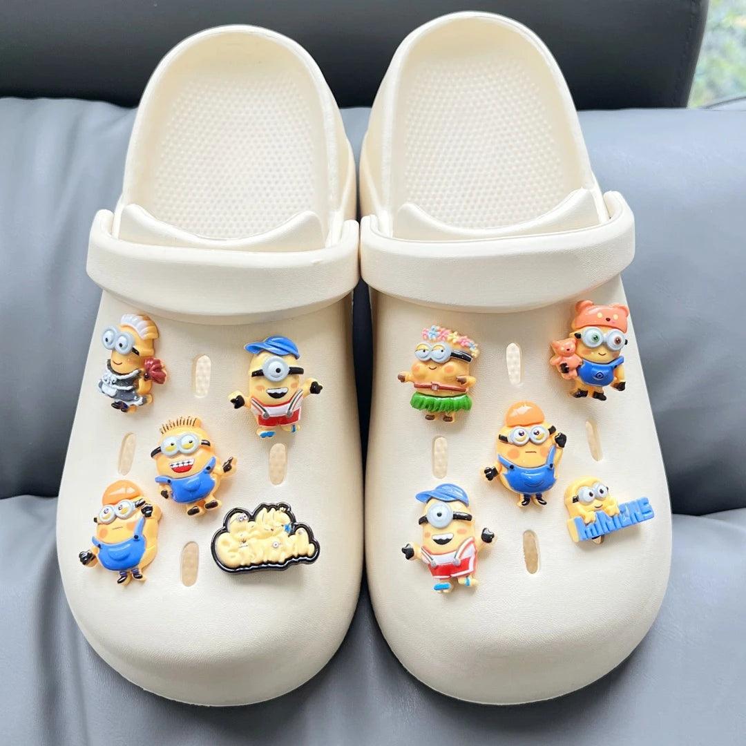 MINISO 1 PCS/Set Cute Cartoon Shoes Charm Accessories Clogs DIY Shoes Decoration Sandals Garden Buckle Children's Christmas Gift