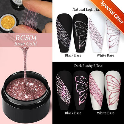 BORN PRETTY Nail Rhinestone Glue 30ML Gel Nail Glue for Nail Charm 3D Nails Bling Gel for Decoration Nails Gems Nail supplies