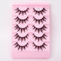 NEW 5Pairs Natural 3D Dramatic Fairy Clusters Manga Lashes Fake Eyelashes Wet Look Cosplay Lashes