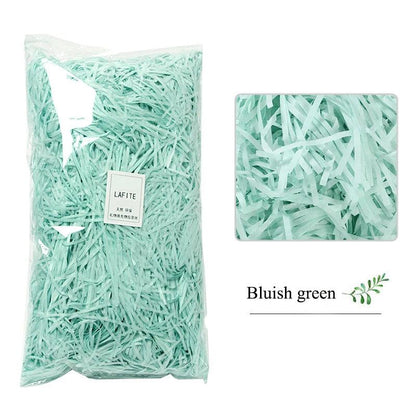 DIY Colorful Shredded Crinkle Paper Raffia Candy Boxes Wedding Marriage Home Decoration Party Gift Packaging Filling Material