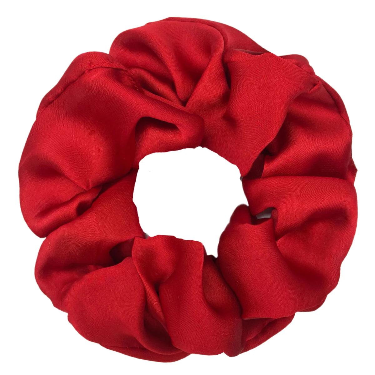 5/1pc Accessoires Women Girls Silky Satin Hair Scrunchies Solid Stretch Elastic Simple Elegant Rubber Band Ponytail Tie low cost