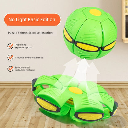 Tiktok Elastic Stepping Ball Magic Flying Saucer Ball Foot Stepping Deformation Ball Children Education Outdoor Sports Jump Ball Toys