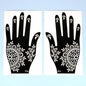 2pcs Henna Tattoo Stencils Templates For Women Temporary Tattoo Indian Fashion Flower Wedding Tattoo Supplies For DIY Body Art