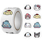 500Pcs/Roll Sanrio Stickers Kawaii Hello Kitty Melody Kuromi Cinnamoroll Luggage Graffiti Decals Kid Toy Decoration Sticker Gift