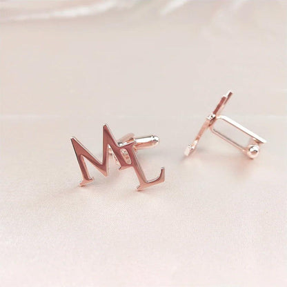 Custom Initials Cufflinks for Men Wedding Groom Suit Buttons Gentleman Cufflinks Personalize Cufflinks for Men's Accessories