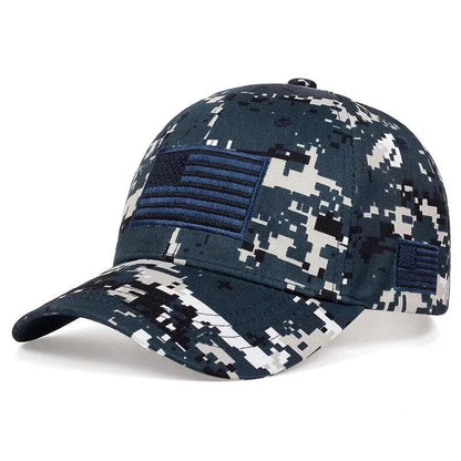 Unisex Army Flag Of The United States Embroidery Baseball Caps Spring and Autumn Outdoor Adjustable Casual Hats Sunscreen Hat