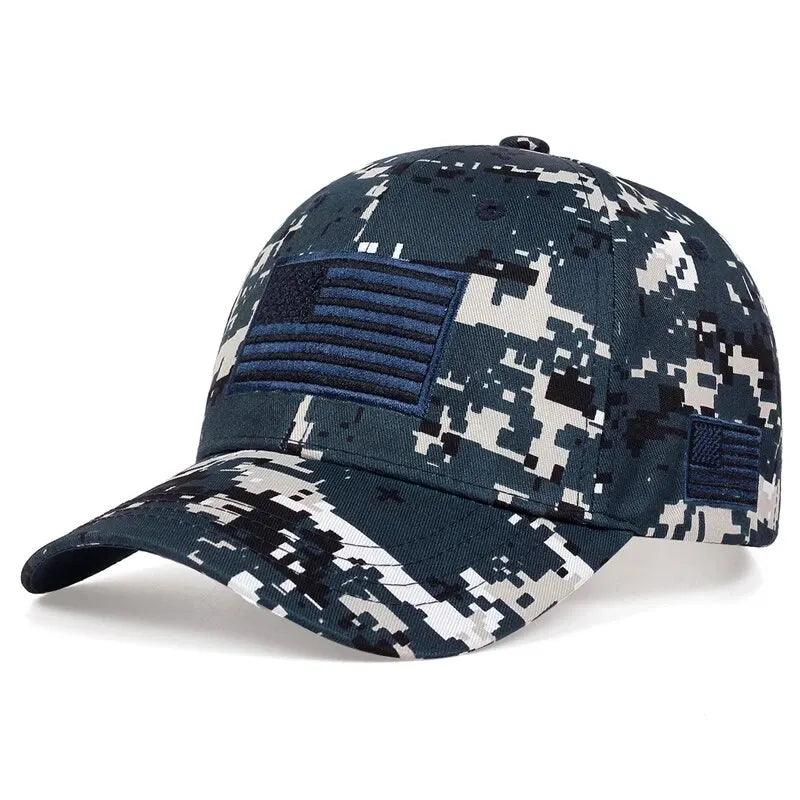 Unisex Army Flag Of The United States Embroidery Baseball Caps Spring and Autumn Outdoor Adjustable Casual Hats Sunscreen Hat