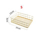 Nordic Gold Metal Iron Makeup Pen Storage Basket Office Desktop Sundries Makeup Brushes Holder Table Cosmetics Organizer Rack