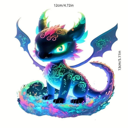 1PC Charming Colorful Dragon Motorcycle Stickers for Fuel Tank Waterproof Sunscreen DIY Car Trunk Bumper Windows Vinyl Decals