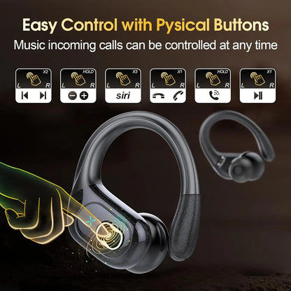 Original GDLYL HD65 TWS Bluetooth V5.4 Headphones Wireless LED Digital Display Earphones Noise Reduction Waterproof Headset New