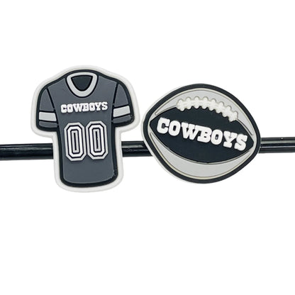 11PCS Football Shoe Charms Sports Charms for Clog shoes Slides Sandals & Bracelet Wristband Party Gifts for Girls, Boys