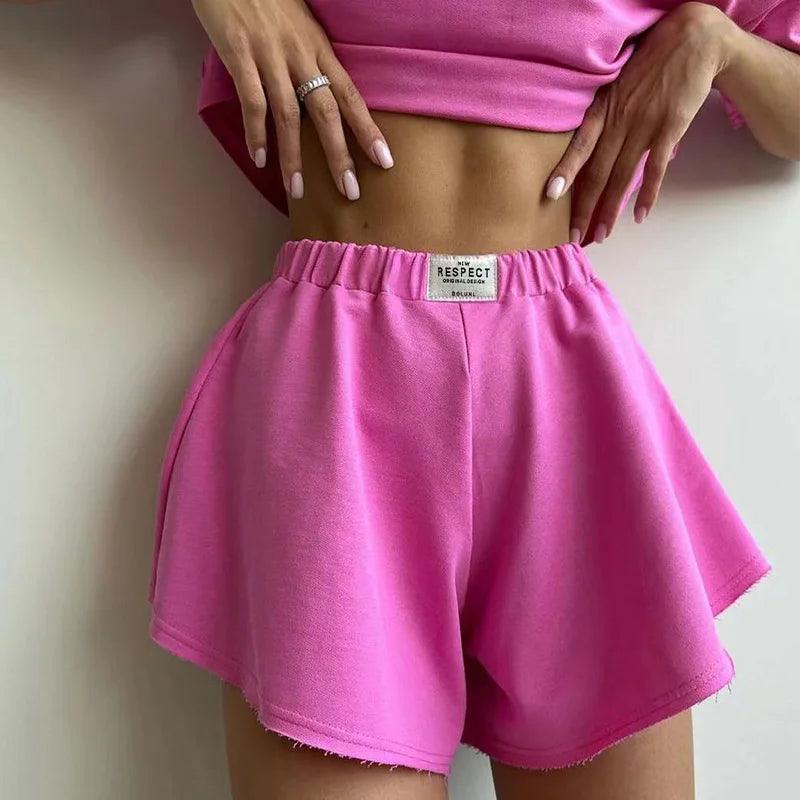 Women 2 Piece Set Outfit 2024 Summer Short Sleeve and Shorts Set New Two Piece Set