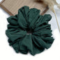 Big Size Chiffon Scrunchies For Muslim Women Custom Elastic Volumizing Oversized Neat stitching Malaysian Bunch Hair Tie