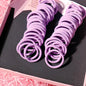 50PCS/Set 5CM Solid Color Cotton Hair Ties For Women Hairbands Elastic Rubber Bands Seamless Link Rope Hair Accessories