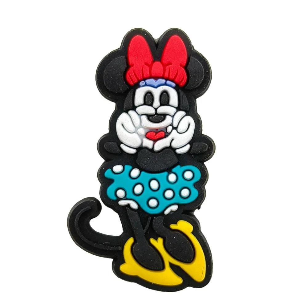 Miniso Disney Pvc Accessories For Shoes Cartoon Shoe Charms For Kids Mickey Minne Children Shoes Accessories Party Favor Gifts