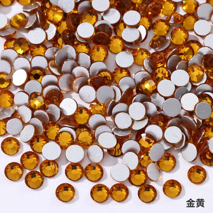 New Glitter Crystal Non Hotfix Rhinestones Стразы Strass Nails Crystals 네일파츠 For Vestidos Nail Charms Nail Art Dres