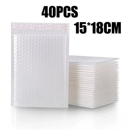 80pcs Bubble Mailers Wholesale White Padded Envelope for Packaging Mailing Gift Self Seal Shipping Bags Bubble Envelope