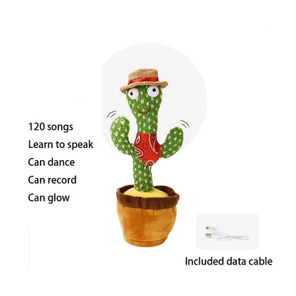 Intelligent Cactus Interactive Learning and Musical Toy for Kids to Dance Record and Speak with Fun