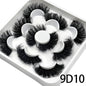 5 Pairs 25mm 3D Mink Eyelashes Bulk Russian roll Fluffy Natural False Eyelash Dramatic Mink lashes Makeup tools Wholesale lashse