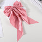 2Pcs/Set Elegant Bow Ribbon Hair Clip Women Fashion Solid Bowknot Satin Hairpin Barrettes Girls Ponytail Clip Hair Accessories