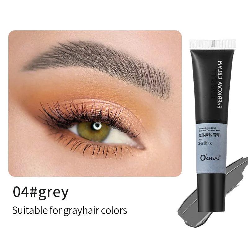 4 Colors Henna Eyebrow Tattoo Cream DIY 15-minute Profession Fast Easy Brow Dye Gel Semi Permanent Eyebrows Tint Dye Makeup