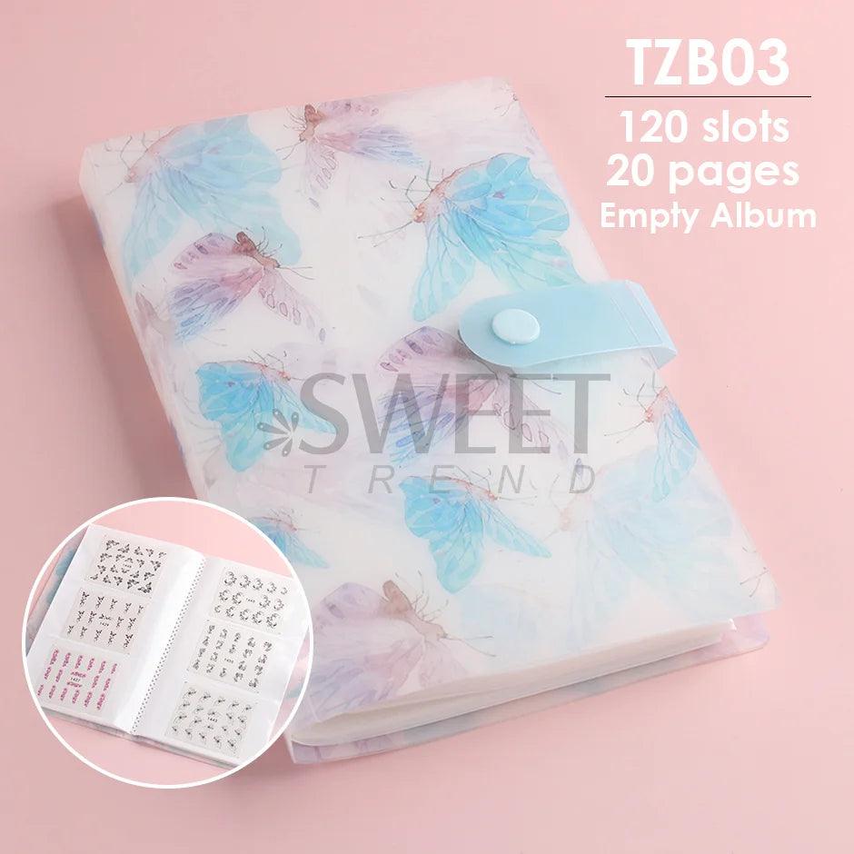 100 Slots Nail Art Stickers Storage Book Empty Album Decals Collecting Organizer Holder Display Notebook Manicure Tools BETZB06