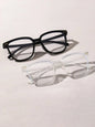 2pcs Women Men Classic Square Frame Glasses School Eyewear For Daily Life Clothing Accessories