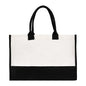 Women's Jute Bag Beach Bags Shopping Bag for Lady Reusable Large Capacity Text Printing Series Tote Bags Handbag 2024