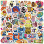 10/50/100pcs Disney Mix Cute Cartoon Micky Princess Stickers Graffiti Decal Laptop Luggage Skateboard Waterproof Sticker Kid Toy