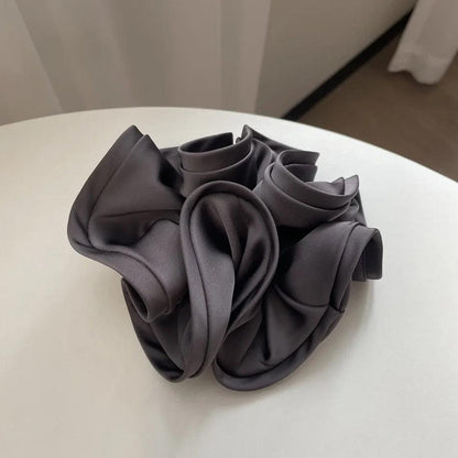 Korean StyleSatin Silk Double Cloth Satain Large Scrunchies Hair Accessories for Women High-end Elastic Bands for Girls