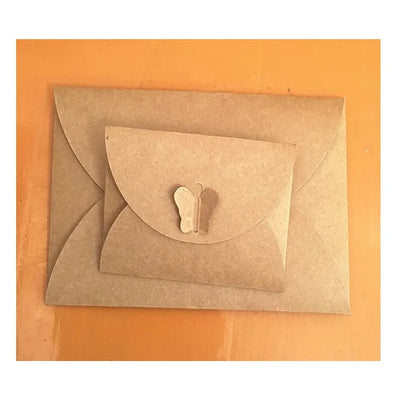 10pcs /pack Bigger Mini Small 17.5x11CM /10.5x7CM Size Kraft Paper Envelopes Vintage Butterfly Gift Card Envelope