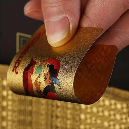 24K Gold Foil Playing Cards Deck - Perfect For Poker, Practical Jokes & Party Gifts Christmas Halloween Thanksgiving Gift - HighGloss Shop