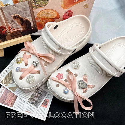 Whole Set Hot Sale DIY Hole Shoes Charms for Cute Cartoon Handmade Charms Designer Quality Garden Shoe Decoration Girl Gift